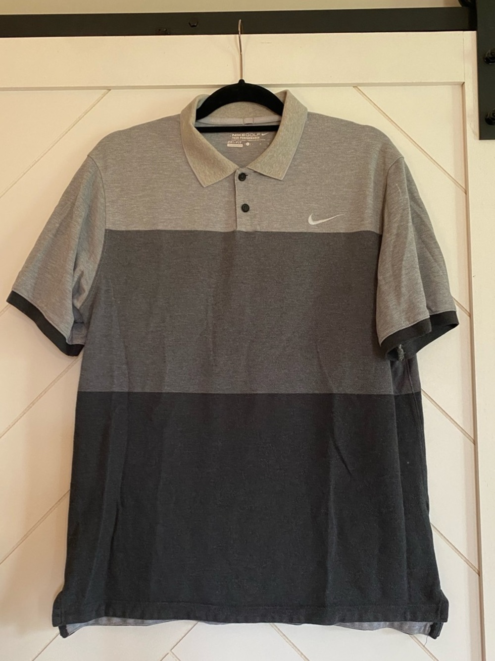 Nike Men’s Three-Tone Grey Polo